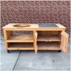 Kamado Tafel met tegel Douglas 180 cm voorraadmodel opbergkast
