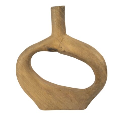 donut vaas Hout medium