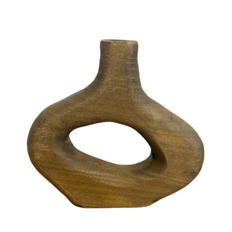 donut vaas Hout small