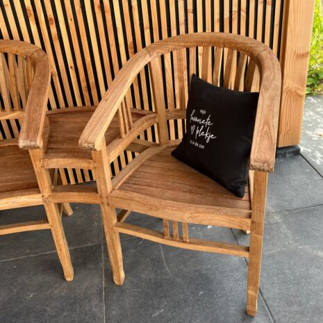 Hardhouten tuinbank tet a tet