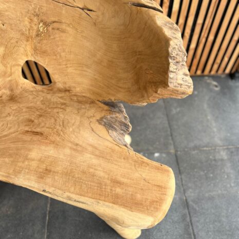 eenzits tuinbank natuurlijke vormen