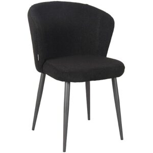 Label51 Eetkamerstoel Whirl Zwart Teddy Voorraadmodel