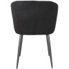 Label51 Eetkamerstoel Whirl Zwart Teddy Voorraadmodel achterkant Label51 Eetkamerstoel Whirl Zwart Teddy Voorraadmodel achterkant