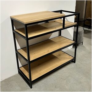 Platenspeler meubel eiken en staal