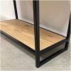 eikenhouten platenspeler kast met stalen frame eikenhouten platenspeler kast met stalen frame