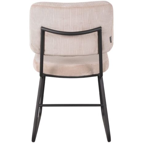 Label51 Eetkamerstoel Noah Naturel Ribcord achterkant