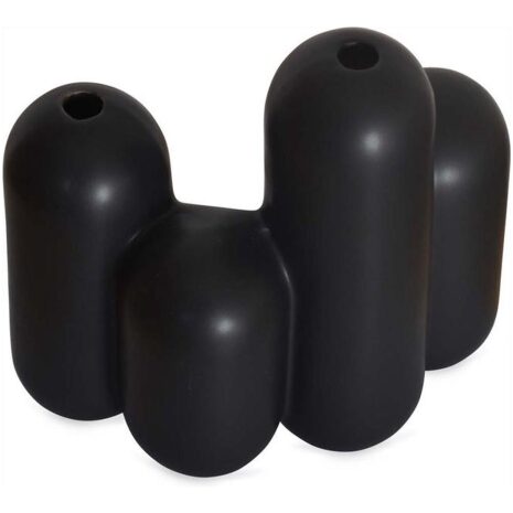 Opjet zwarte vaas multi fuctioneel voor droog bloemen of losse stekjes