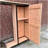 haardberging met stalen frame Douglas hout haardberging met stalen frame Douglas hout