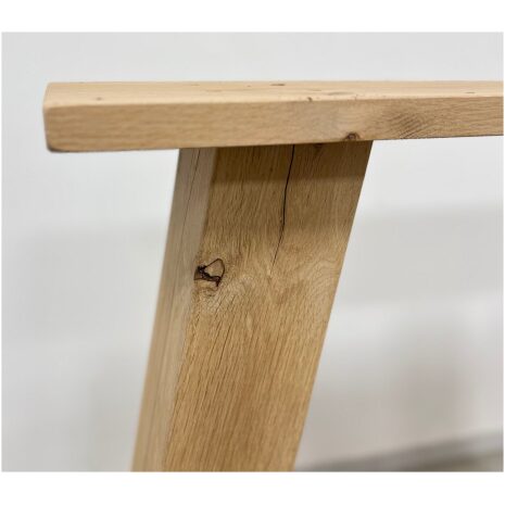 Eiken A-poot onderstel voor houten tafel