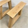 Eikenhouten A poot onderstel – massief hout Eikenhouten A-poot onderstel – massief hout