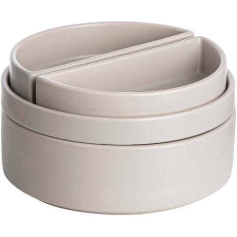 Gusta Serveerset 4 delig taupe Gusta Serveerset 4 delig taupe