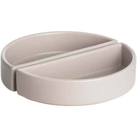 Gusta Serveerset 4 schaaltjes stapelbaar taupe kommetjes