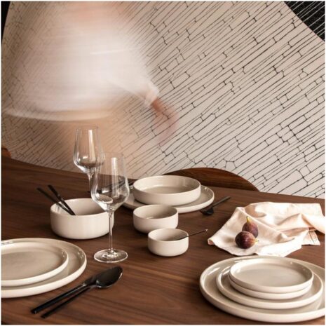 Gusta ontbijtbord Taupe Azur japandi