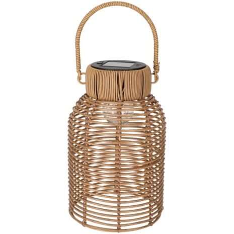 Jens Living Solar Lantaarn Rotan Bruin Jens Living Solar Lantaarn Rotan Bruin