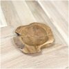 Suar houten schaal organische vorm 25 cm