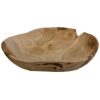 Teakhouten schaal 30 cm Teakhouten schaal 30 cm