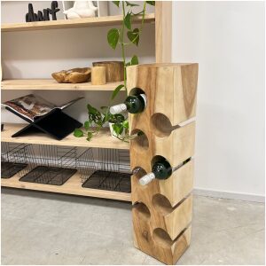 Wijnrek Suar hout 85 cm
