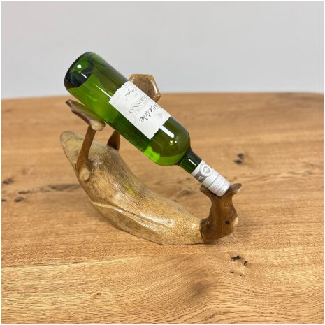 wijnfleshouder houten eend wijnfleshouder houten eend