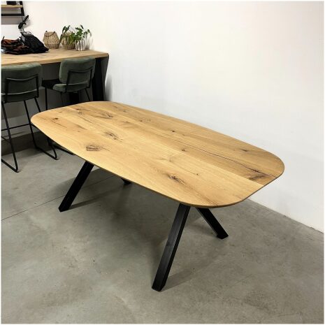 Deens Ovaal eikenhouten eettafel Zoey
