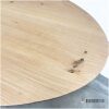 eettafel eiken ovaal met verjongde rand Oliver blad details