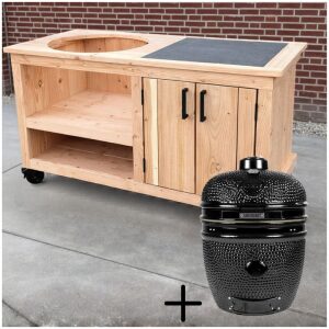 Buitenkeuken opbergkast tegel 150 + Yakiniku Large Black Edition