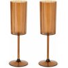 Jens Living Outdoor champagneglazen amber 2 stuks Jens Living Outdoor champagneglazen amber 2 stuks