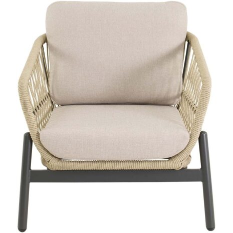 Loungeset tuin Zavi beige Lesli Living beige olefin kussen