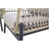 Loungeset tuin Zavi beige Lesli Living rope vlechtwerk en aluminium frame