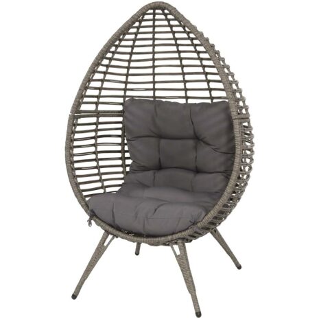 Loungestoel Chill grijs Lesli Living