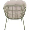 Loungestoel Cozy beige Lesli Living met olefin kussen