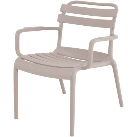 Loungestoel Torvi taupe Lesli Living