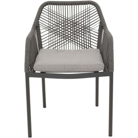 Stapelstoel Akita grijs Lesli Living tuin stoel