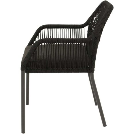 Stapelstoel Akita zwart Lesli Living terras stoel
