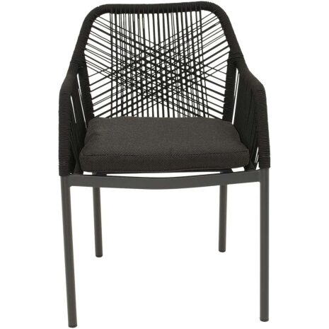 Stapelstoel Akita zwart Lesli Living tuinstoel