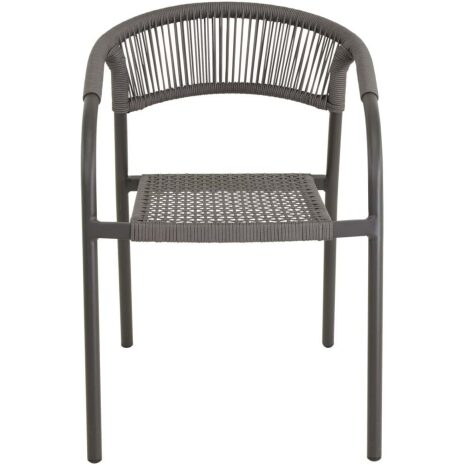 Stapelstoel Nagano grijs Lesli Living tuinstoel buiten