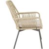Tuinstoel Silas beige Lesli Living stoel buiten