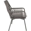 Tuinstoel Silas grijs Lesli Living terras stoel