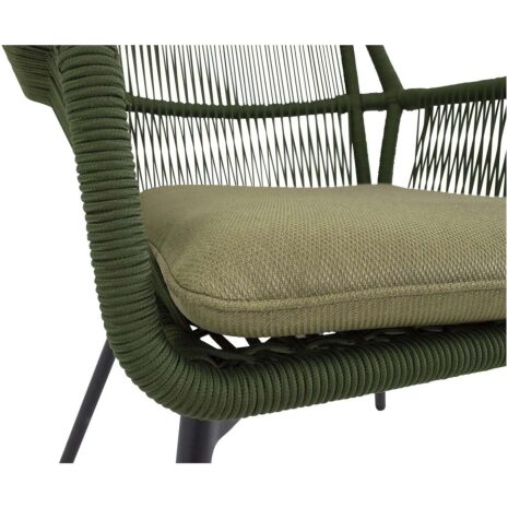 Tuinstoel Silas groen Lesli Living met olefin kussen