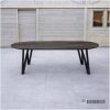 Tuintafel HPL Walnut met vlinder poot Tuintafel HPL Walnut met vlinder poot
