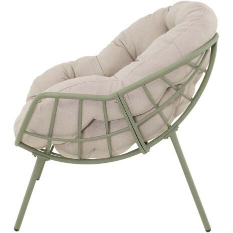loungestoel Cozy beige Lesli Living relaxstoel