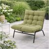 relaxstoel Zenzi groen Lesli Living voor in de tuin