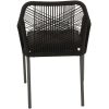 tuinstoel stapelbaar Akita zwart Lesli Living