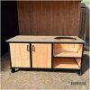 Buitenkeuken 180 cm met HPL taupe blad en dubbele kast Buitenkeuken 180 cm met HPL taupe blad en dubbele kast