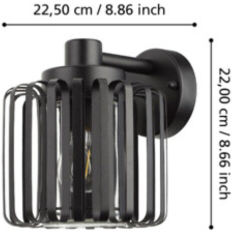 Moderne gevelverlichting SELINUS E27