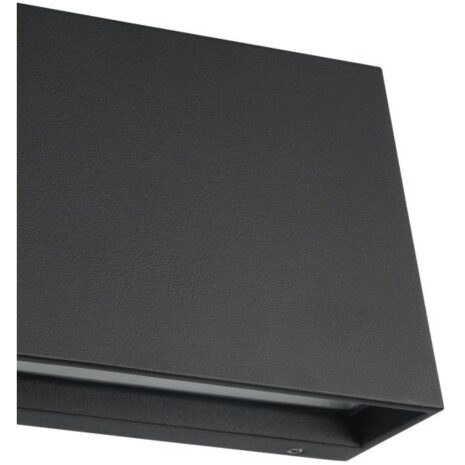 Moderne zwarte buitenlamp IP65 SPONGANO