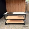 Open buitenkeuken 150 cm met HPL beige blad
