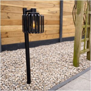 Vloerlamp buiten SELINUS zwart