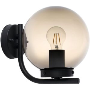 Wandlamp buiten TAVERNA zwart bol E27