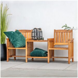 Hardhouten Loveseat Premium