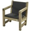 Loungestoel met kussens